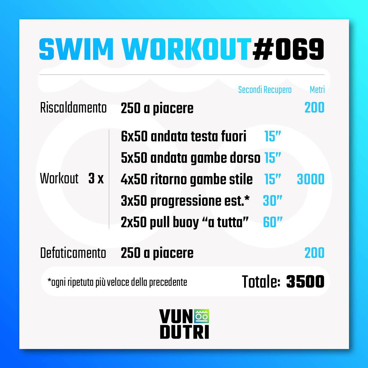 Swim workout 069